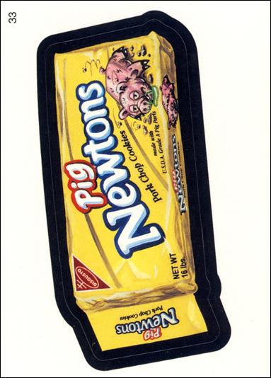 Wacky Packages All-New: Series 2 (Base Set)  card 33 Pig Newtons