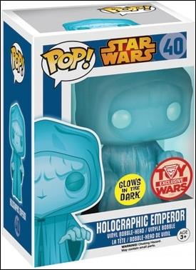 POP! Star Wars figure 40 Holographic Emperor (Glow in the Dark) Toy Wars
