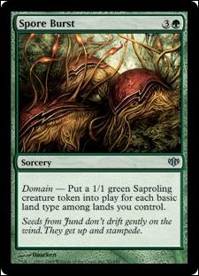 Magic the Gathering: Conflux (Base Set) card 93 Spore Burst