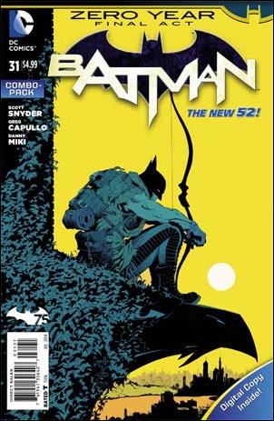 Batman (2011) issue 31-C Unbagged Greg Capullo Cover Combo Pack