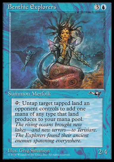 Magic the Gathering: Alliances (Base Set) card 24 Benthic Explorers