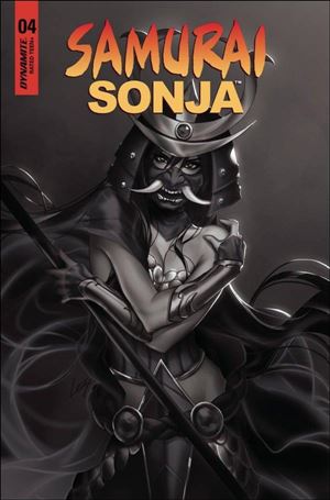Samurai Sonja issue 4-F Leirix Li Black and White 1:10 Cover