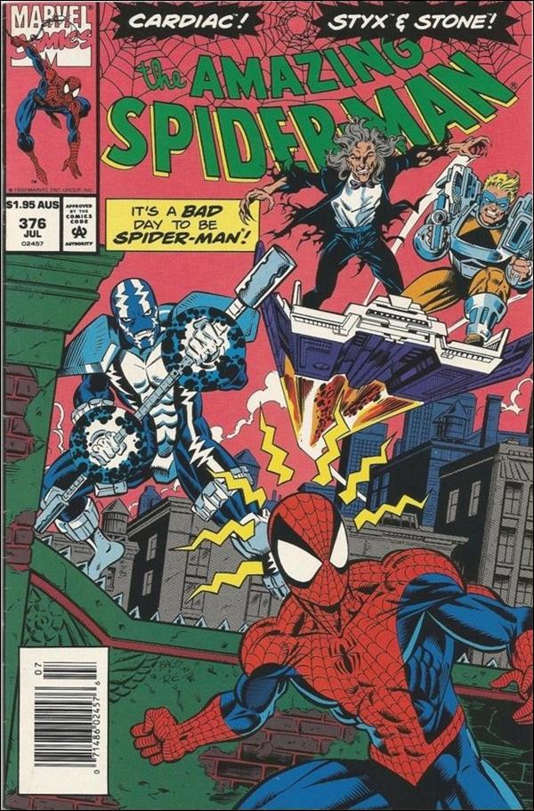 Amazing Spider-Man (1963) issue 376-B Australian Price Cover