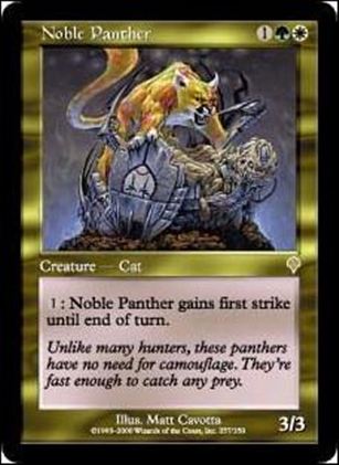 Magic the Gathering: Invasion (Base Set) card 257 Noble Panther