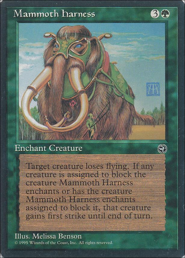 Magic the Gathering: Homelands (Base Set) card 91 Mammoth Harness