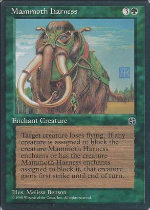 Magic the Gathering: Homelands (Base Set) card 91 Mammoth Harness