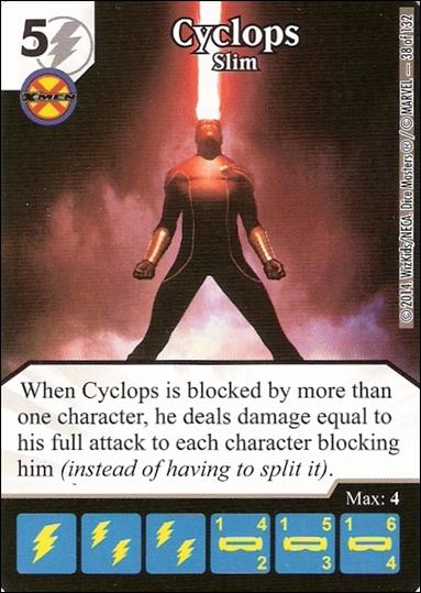 Marvel Dice Masters Avengers vs. X-Men  card 38 Cyclops: Slim