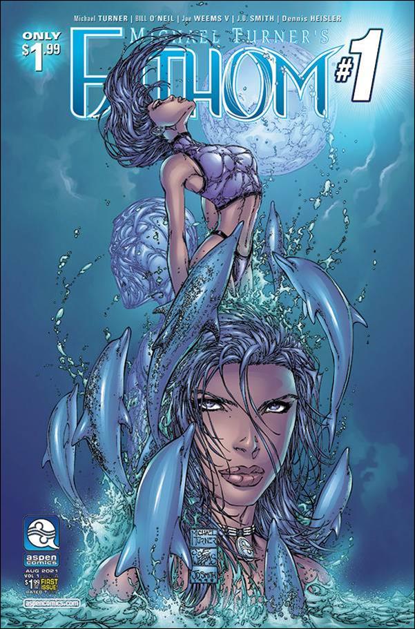 Fathom (1998) issue 1-H Reprint Edition Dolphins Cover