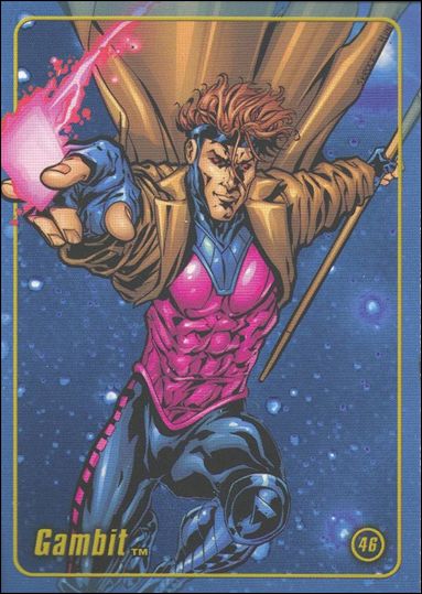 Marvel Heroes Figure Factory: Series 1 (Base Set) card 46 Gambit