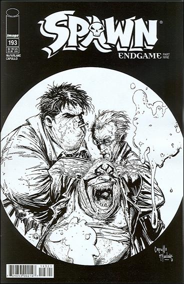 Spawn issue 193-B Black & White Cover