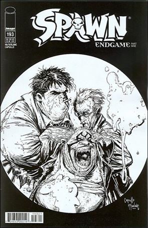 Spawn issue 193-B Black & White Cover
