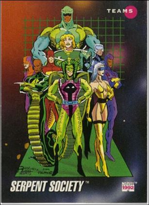 Marvel Universe: Series 3 (Base Set) card 183 Serpent Society