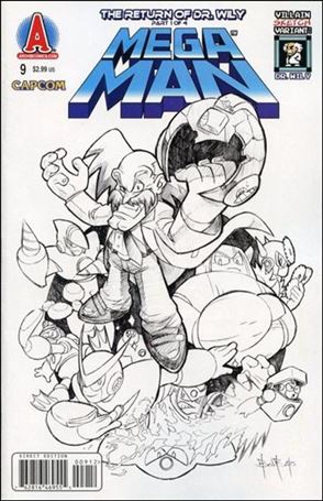 Mega Man issue 9-B Villain Sketch Cover