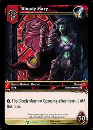 World of Warcraft: March of the Legion (Oversized Hero Subset) card 10 Bloody Mary
