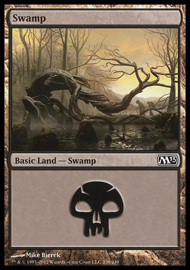 Magic the Gathering: 2013 Core Set (Base Set) card 238 Swamp