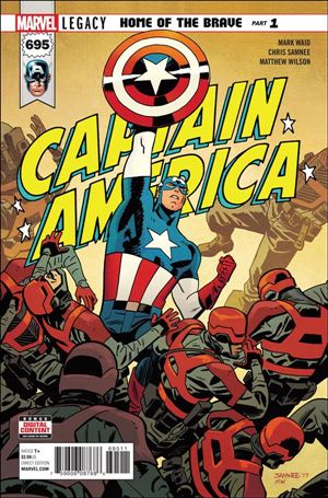 Captain America (1968) issue 695 Chris Samnee Cover