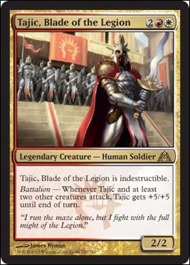 Magic the Gathering: Dragon's Maze (Base Set) card 107 Tajic, Blade of the Legion