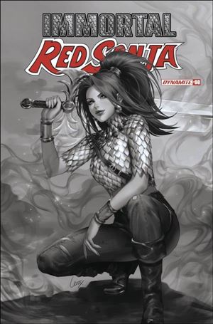 Immortal Red Sonja issue 8-F Leirix Li 1:10 B&W Cover