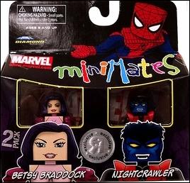 Marvel Minimates (Exclusives) figure 78 Betsy Braddock and Nightcrawler (TRU)