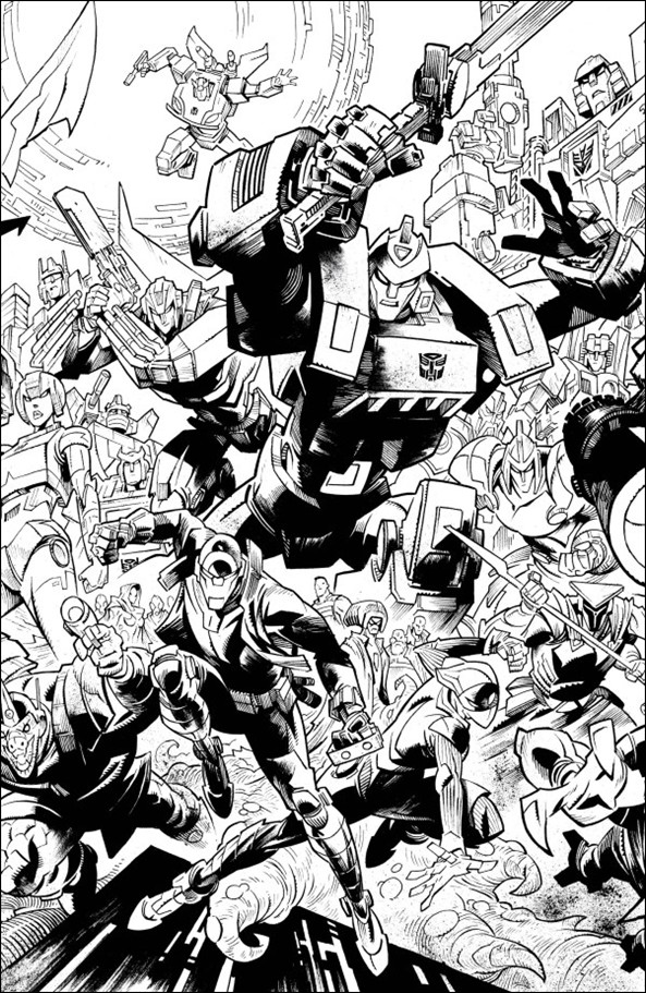 Void Rivals issue 20-G Jason Howard 2nd Anniversary B&W Connecting Cover