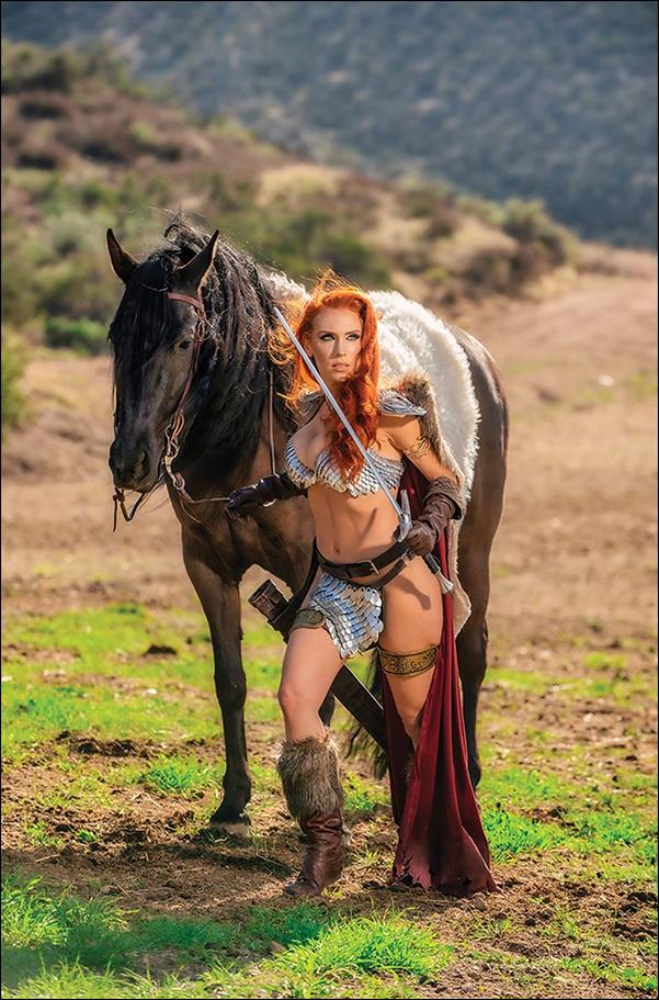 Red Sonja: Black White Red issue 4-J 1:20 Virgin Cosplay Photo Cover
