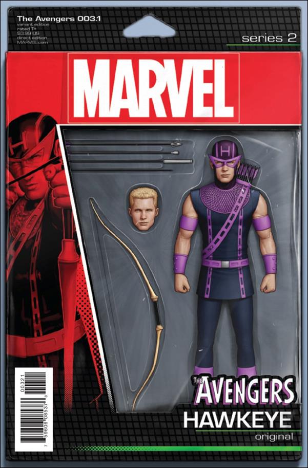 Avengers (2017) issue 3.1-B John Tyler Christopher Action Figure Cover