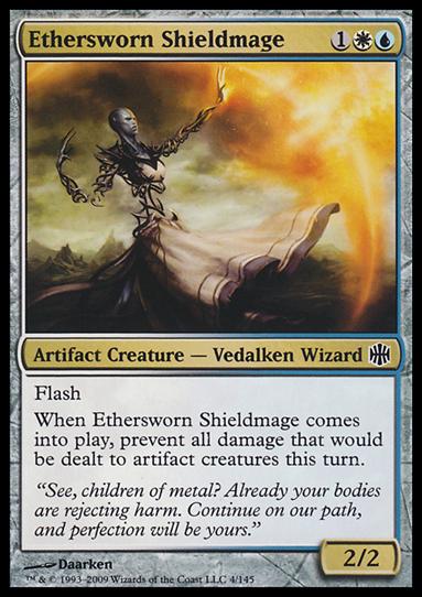 Magic The Gathering: Alara Reborn (Base Set) card 4 Esthersworn Shieldmage