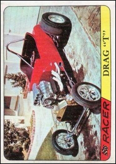 Hot Rods (Base Set) card 25-B Drag "T"  (Yellow Back)