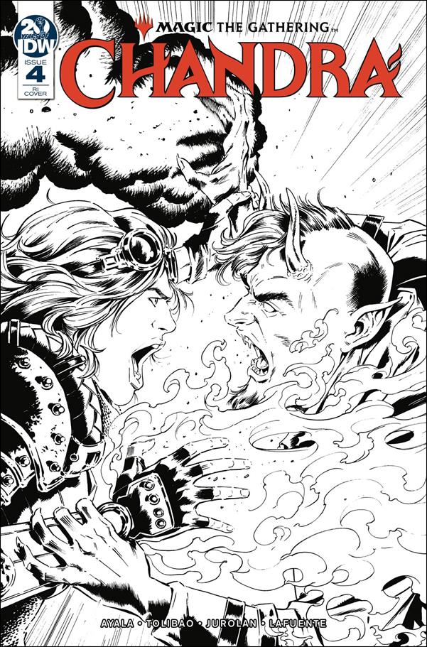 Magic the Gathering: Chandra issue 4-B S L Gallant Black and White 1:10 Cover