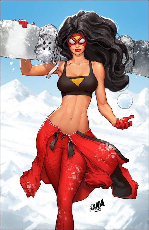 Spider-Woman (2023) issue 2-E David Nakayama 1:100 Ski Chalet Virgin Cover
