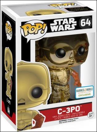 POP! Star Wars figure 64-B C-3PO (Chrome) Barnes & Noble Exclusive