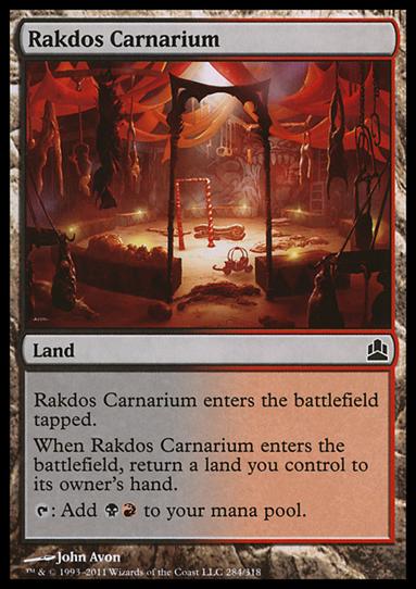 Magic the Gathering: Commander (Base Set) card 284 Rakdos Carnarium