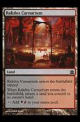 Magic the Gathering: Commander (Base Set) card 284 Rakdos Carnarium