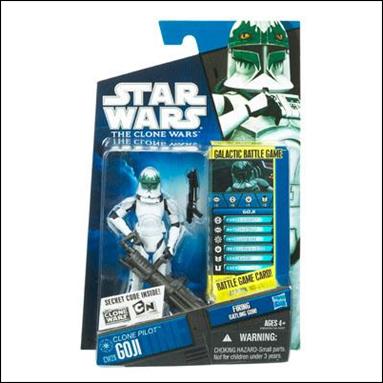 Star Wars: The Clone Wars Collection 3 3/4" Figures (2010) figure CW28 Clone Pilot Goji