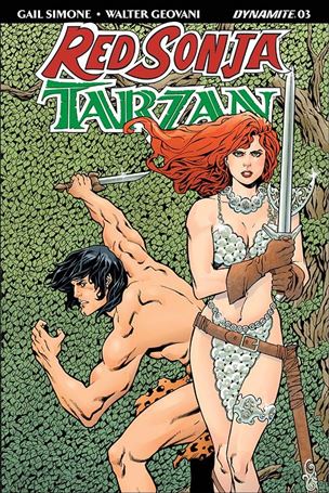 Red Sonja / Tarzan issue 3 Aaron Lopresti Cover