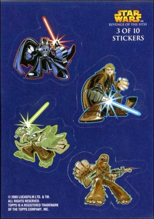 Star Wars: Revenge of the Sith (Sticker Subset) card 3