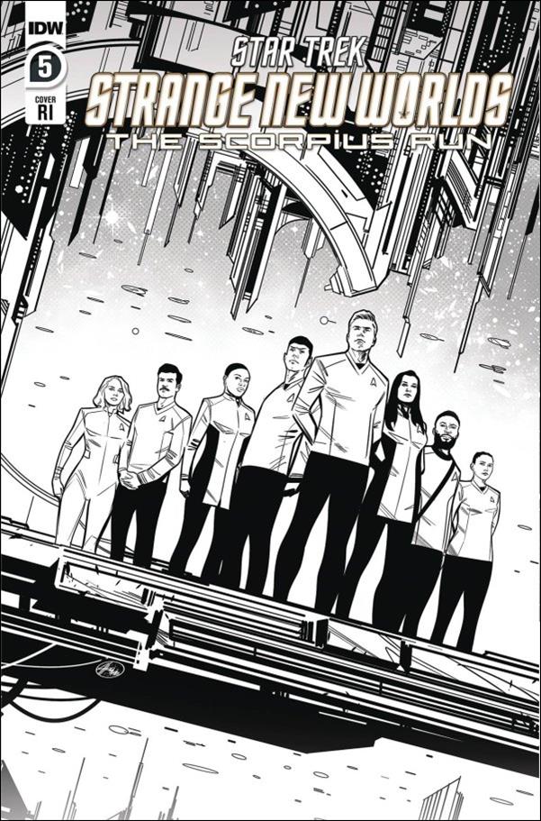 Star Trek: Strange New Worlds - The Scorpius Run issue 5-D Angel Hernandez 1:10 B&W Cover