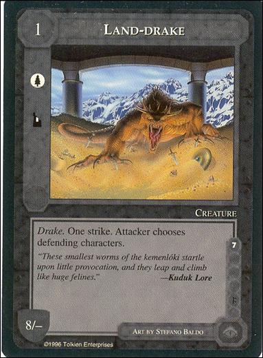 Middle-Earth: The Dragons (Base Set) card 82 Land-drake