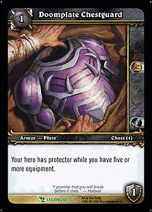 World of Warcraft: March of the Legion (Base Set) card 260 Doomplate Chestguard