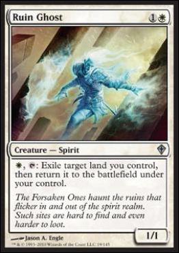 Magic the Gathering: Worldwake (Base Set) card 19 Ruin Ghost