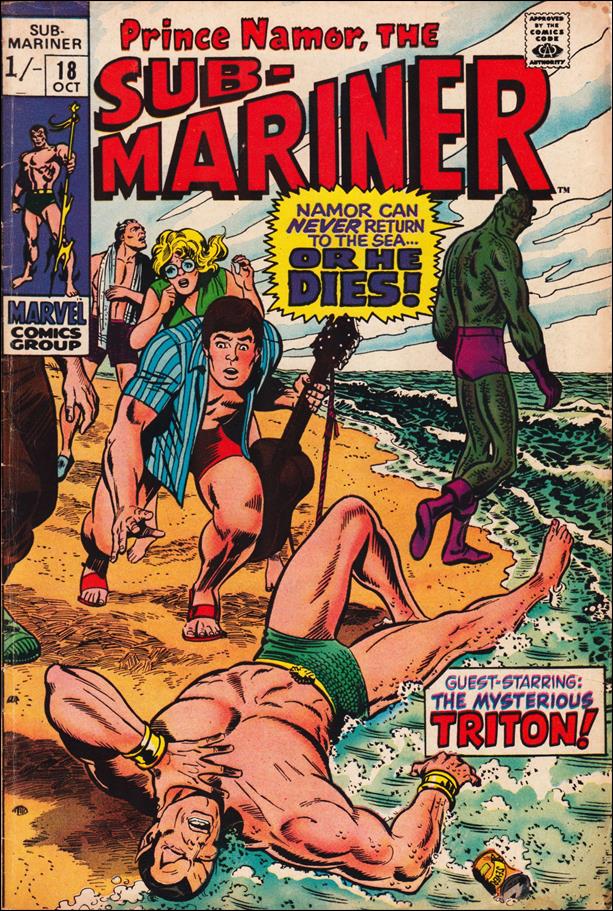 Sub-Mariner (1968) issue 18-B UK Price Cover