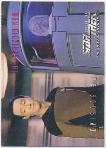 Star Trek: The Next Generation - The Episode Collection Season Two (Base Set) card 152 The Schizoid Man, Episode 32B