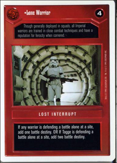 Star Wars: Premiere Unlimited (Base Set) card 88 Lone Warrior