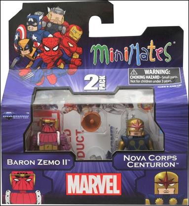 Marvel Minimates figure 148 Baron Zemo II and Nova Corps Centurion