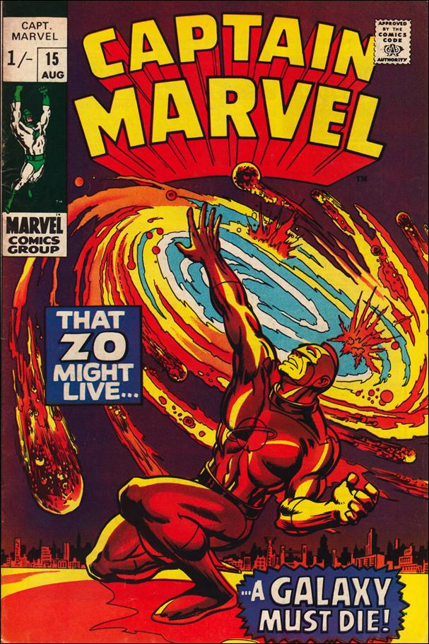 Captain Marvel (1968) issue 15-B UK Price Cover