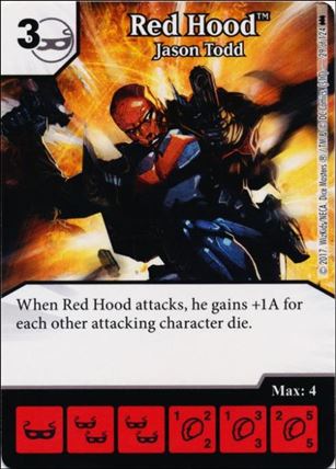 DC Comics Dice Masters Batman card 29 Red Hood: Jason Todd