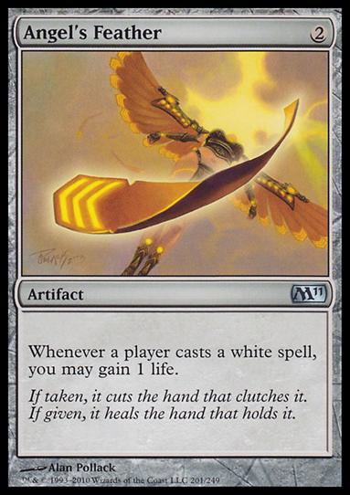 Magic the Gathering: 2011 Core Set (Base Set) card 201 Angel's Feather