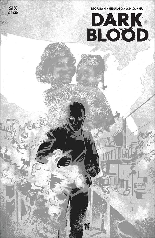 Dark Blood issue 6-C Valentine De Landro 1:10 Black & White Cover