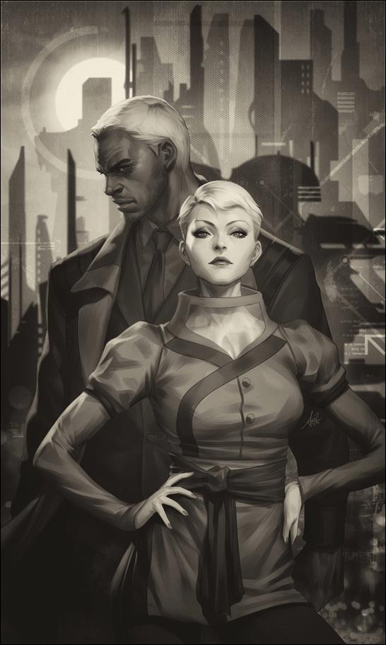 Blade Runner Origins issue 1-G Stanley "Artgerm" Lau 1:15 B&W Virgin Cover