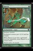 Magic the Gathering: Duel Decks: Garruk vs. Liliana (Base Set) card 15 Rancor